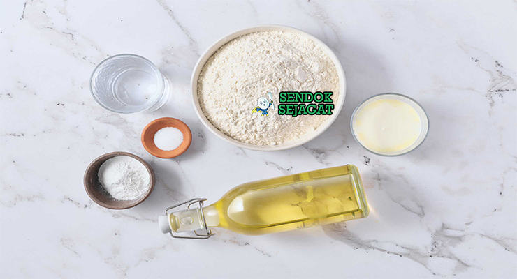 Bahan Navajo Frybread lengkap tepung baking powder susu bubuk