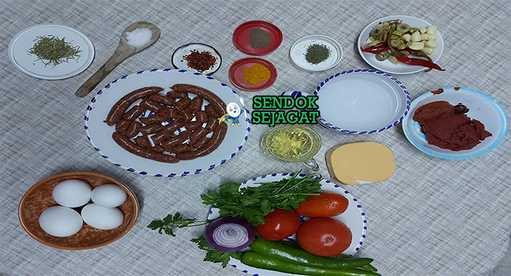 Bahan Ojja lengkap telur tomat merguez harissa