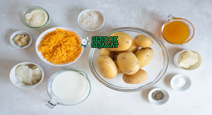 Bahan potato scallops kentang sebago beer batter tepung bir chicken salt minyak