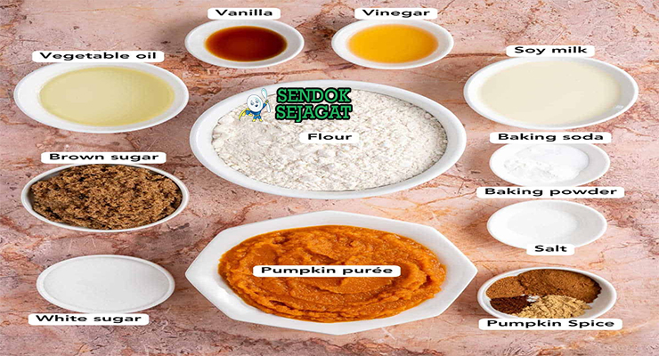 Bahan Pumpkin Bread lengkap puree labu tepung rempah telur