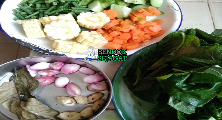 Bahan Sayur Bening Bayam lengkap bayam jagung wortel kecap ikan