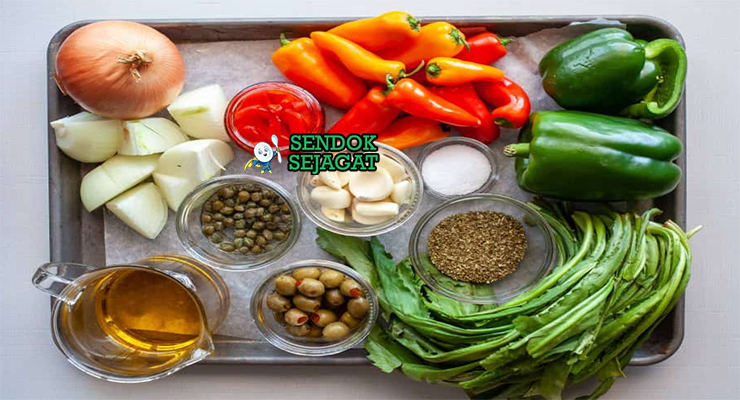 Bahan sofrito puerto rico aji dulce culantro cilantro paprika tomat bawang putih oregano brujo