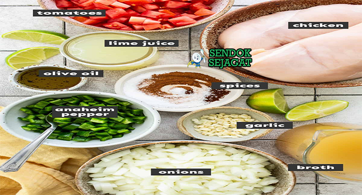 Bahan Sopa de Lima lengkap ayam jeruk lima tomat habanero