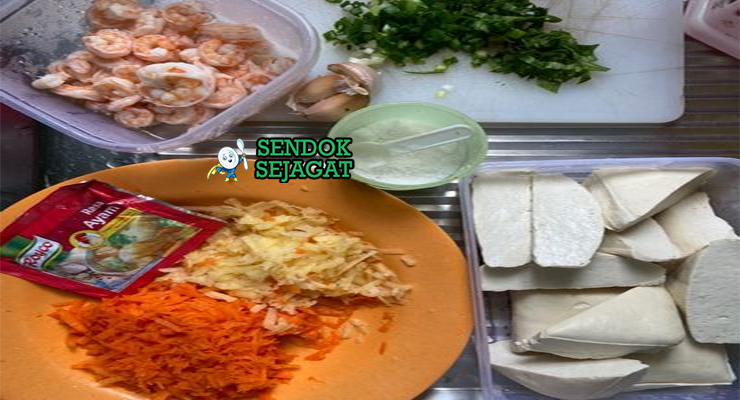Bahan Tahu Fantasi lengkap tahu udang wortel kolplay tepung