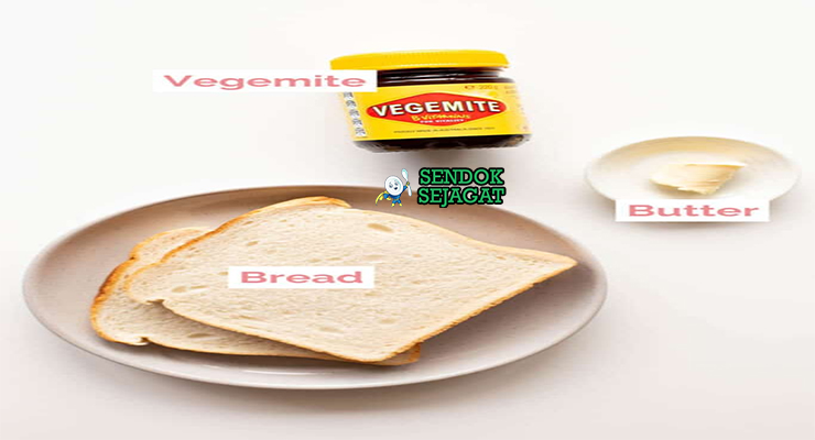 Bahan Vegemite on Toast lengkap roti butter vegemite jar