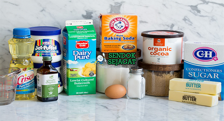 Bahan whoopie pie cocoa buttermilk marshmallow fluff butter gula telur