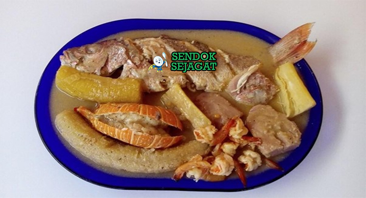 Rondón panci besar kuah santan ikan snapper kepiting udang pisang hijau yuca lime avocado