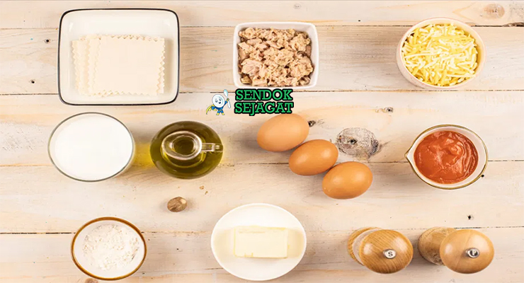 Bahan canelones uruguay pasta fresh daging sapi giling ham mozzarella bechamel parmesan saus tomat