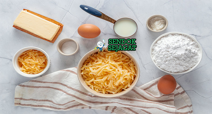 Bahan chipa tepung yuca queso Paraguay telur butter anís biji yuca parut