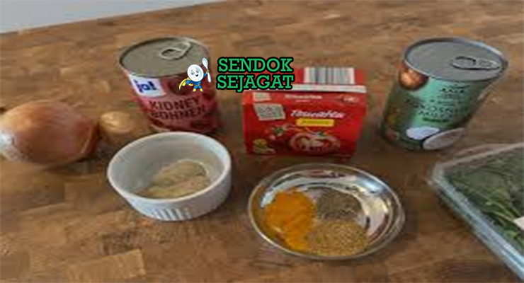 Bahan maharagwe kacang merah santan kunyit jahe cabe tomat bawang putih jintan ketumbar