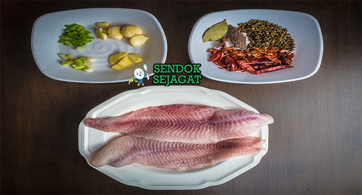 Bahan sichuan boiled fish ikan fillet Sichuan pepper doubanjiang dried chili jahe bawang putih tauge
