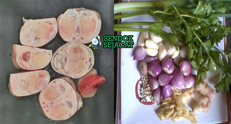 Bahan soto kaki sapi kaki iga sapi santan jahe lengkuas serai daun jeruk bawang merah kunyit