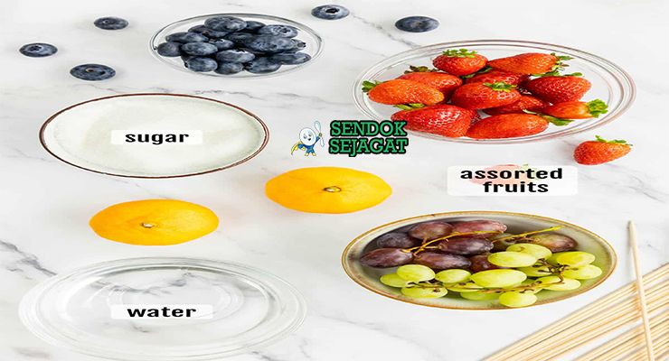 Bahan tanghulu hawthorn strawberry gula pasir cuka putih tusuk sate termometer permen
Bahan tanghulu hawthorn strawberry gula pasir cuka putih tusuk sate termometer permen