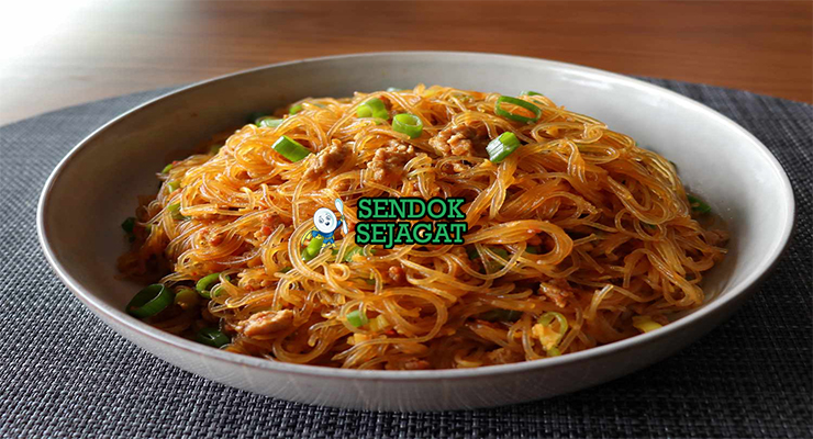 Ants Climbing a Tree mie kaca bening daging babi cincang doubanjiang merah daun bawang lada Sichuan