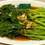 Cah Kailan Saus Tiram kailan hijau renyah tumis saus tiram bawang putih cabe rawit nasi putih