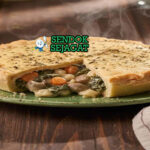 Mushroom and Spinach Pie puff pastry golden flaky filling jamur spinach cream cheese mashed potato peas