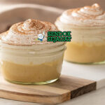 Suspiro Limeño gelas kecil manjar blanco karamel meringue port wine swirl cinnamon powder