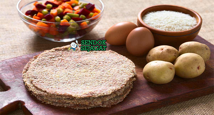 Bahan silpancho daging sapi iris tipis nasi telur tomat bawang cumin oregano cabai kentang