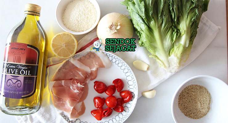 Bahan utica greens escarole bacon prosciutto pepperoncini hot cherry peppers parmesan breadcrumbs