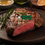 Bistecca alla Fiorentina steak T-bone Chianina charred renyah medium rare garam lada lemon piring Firenze Italia