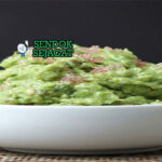 Finger Lime and Avocado Salsa mangkuk avocado dadu caviar finger lime pearl tomat onion cilantro tortilla chips