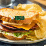 Bahan fried bologna sandwich bologna tebal bacon cheese American mustard mayo onion tomato pickles roti