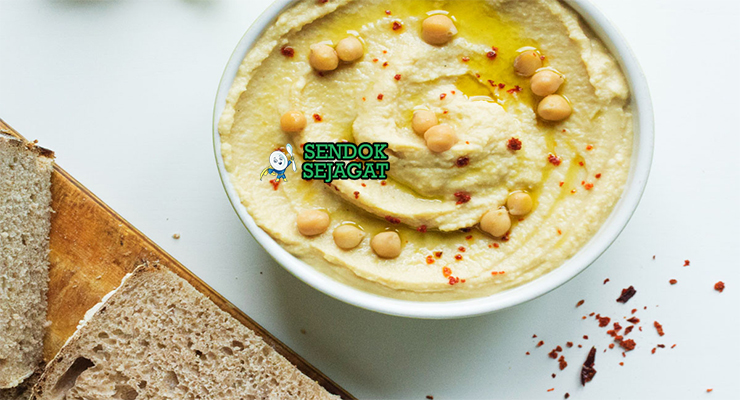 Lemon Myrtle Hummus mangkuk creamy chickpea tahini lemon myrtle olive oil macadamia pita veggie sticks