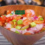 Sambal Dabu-Dabu mentah cabai rawit tomat bawang merah kemangi jeruk nipis nasi tinutuan ikan asin Manado