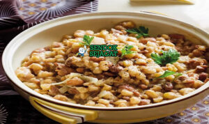 Samp and Beans samp jagung kacang kuah gurih daging pap maize chakalaka braai meat piring