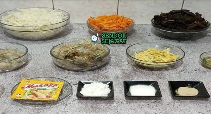 Bahan-bahan Segar untuk Membuat Tekwan Asli Palembang