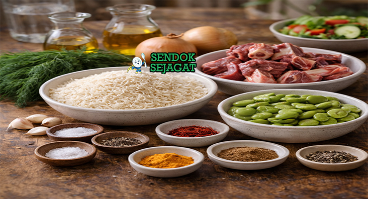 Bahan Segar untuk Resep Baghali Polo