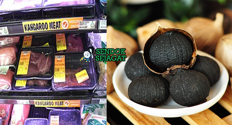 Bahan-bahan resep Kangaroo Carpaccio with Black Garlic termasuk fillet kanguru segar, black garlic, minyak zaitun, jus lemon, mustard Dijon, dan microgreens siap disajikan