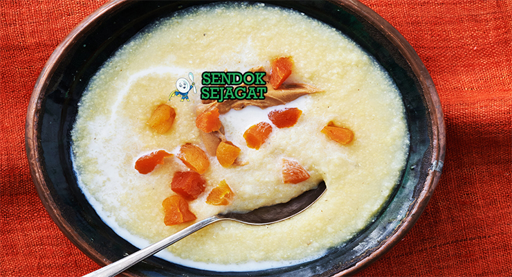 Isidudu khas Afrika Selatan dengan jagung kering dan kacang merah rebus lembut, tampak gurih hangat menggugah selera