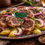 Kazy khas Kazakhstan dengan sosis daging kuda iris tipis empuk, tampak gurih hangat menggugah selera