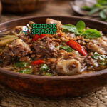 Pindang Tetelan khas Jawa Tengah dengan tetelan daging sapi empuk lepas tulang, kuah asam segar kuning belimbing wuluh, tampak gurih hangat menggugah selera